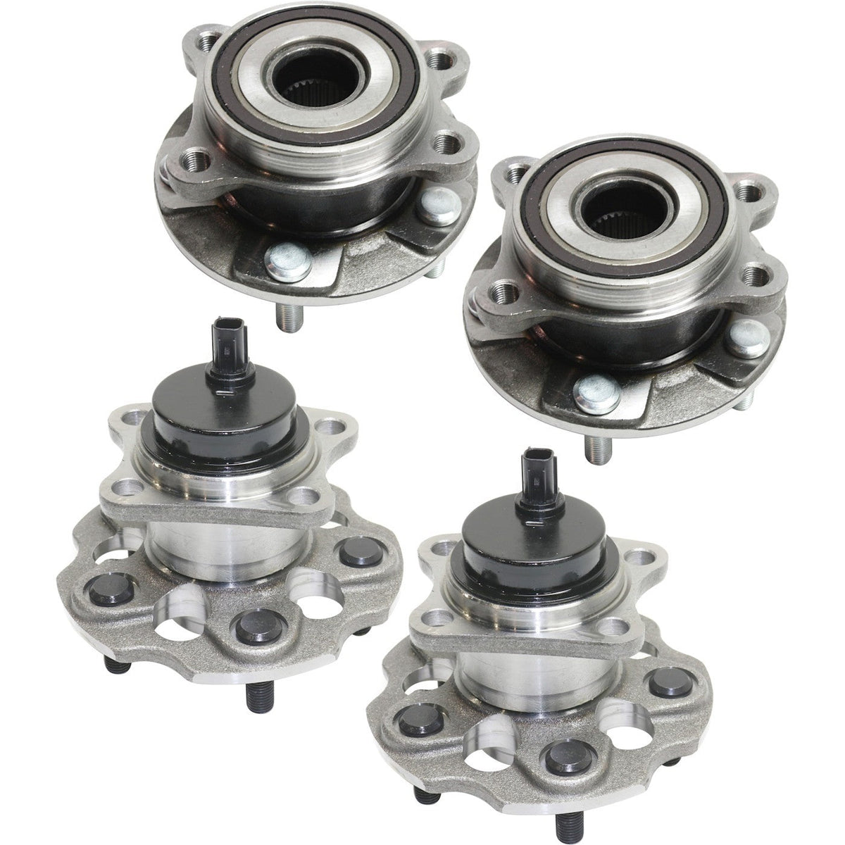 Front and Rear Hubs with Bearing for Toyota Mirai 2016-2020 FWD