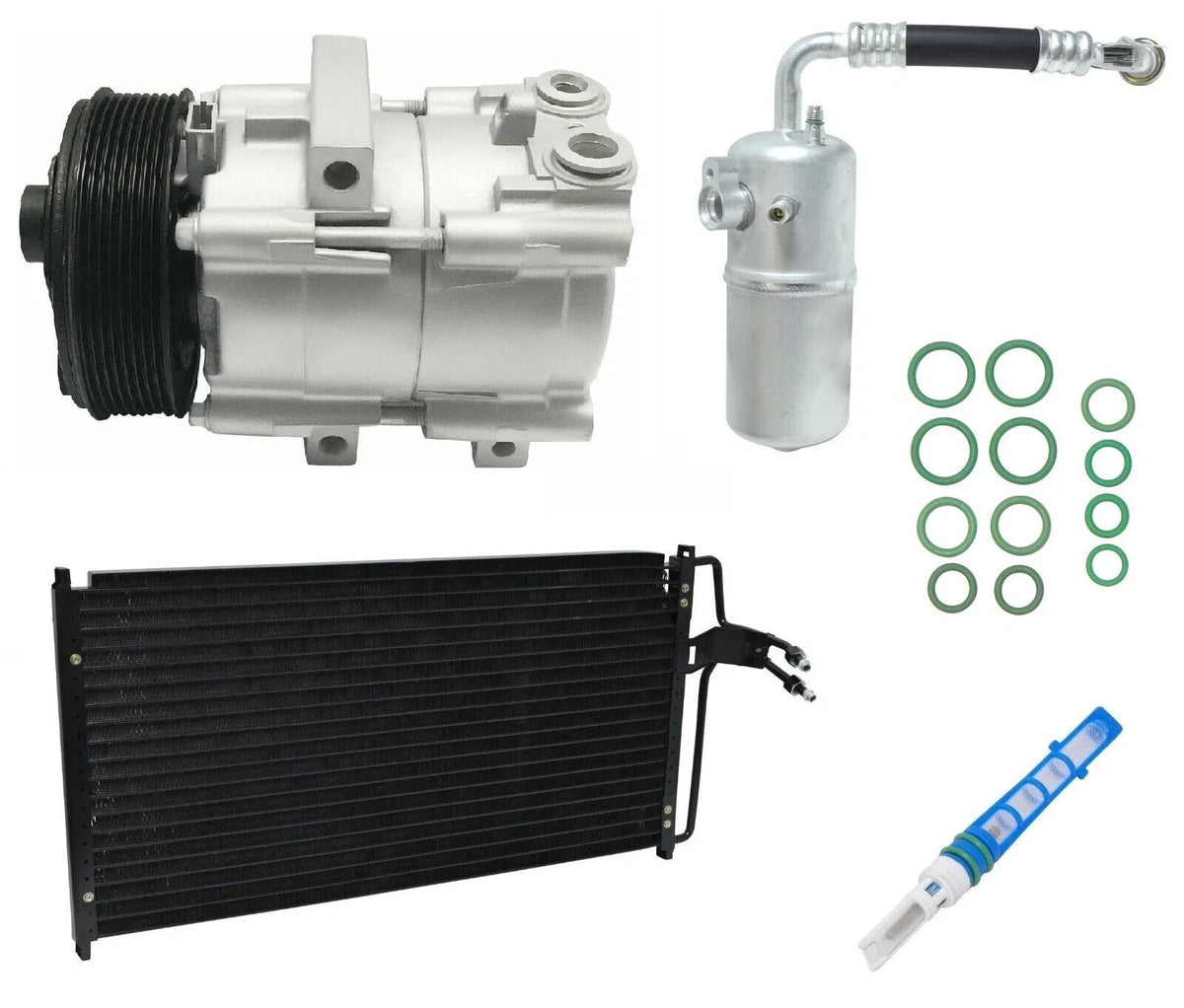 A/C Compressor Kit With Condenser for Ford Lobo 4.6L (1999–1999)