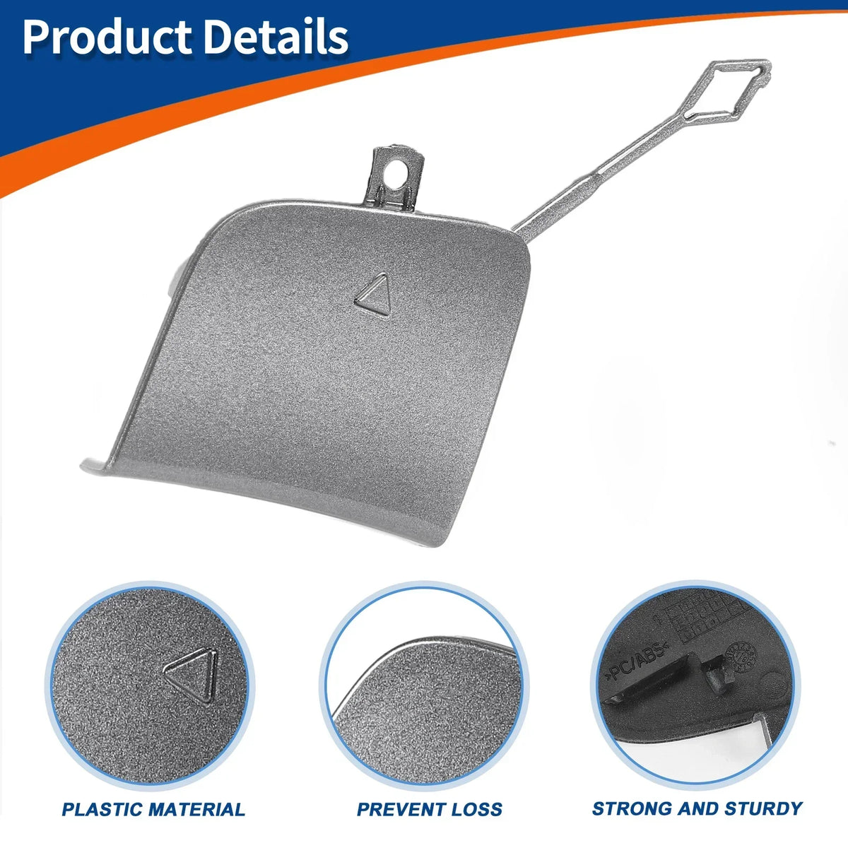 Front Tow Hook Cover - Gray for Mercedes-Benz A Class (2013-2023)