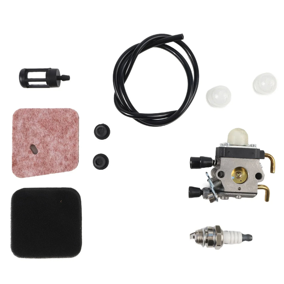 Carburetor Air Filter Fuel Line Kit for Stihl HS45 FC55 FS310
