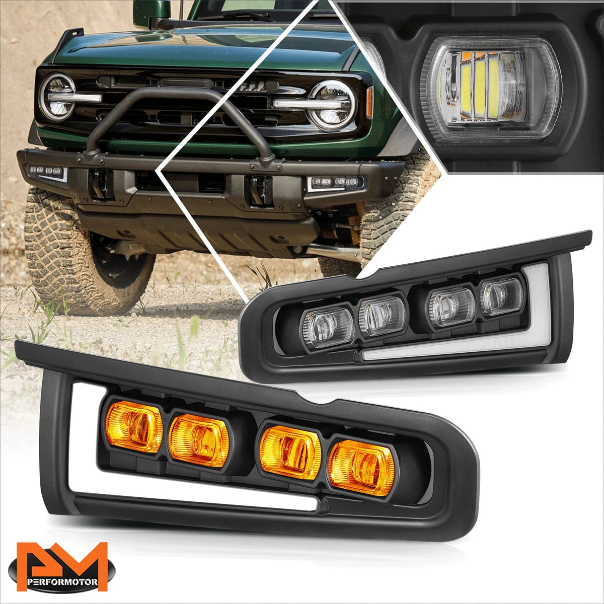 Fog Lights Projector LED for Ford Bronco (2021–2025)
