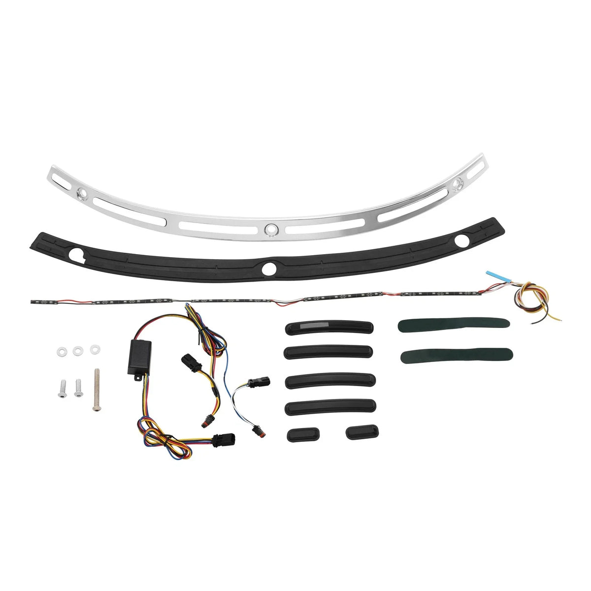 Windshield Trim LED Light Batwing for Harley Street Electra Glide 2014-2024