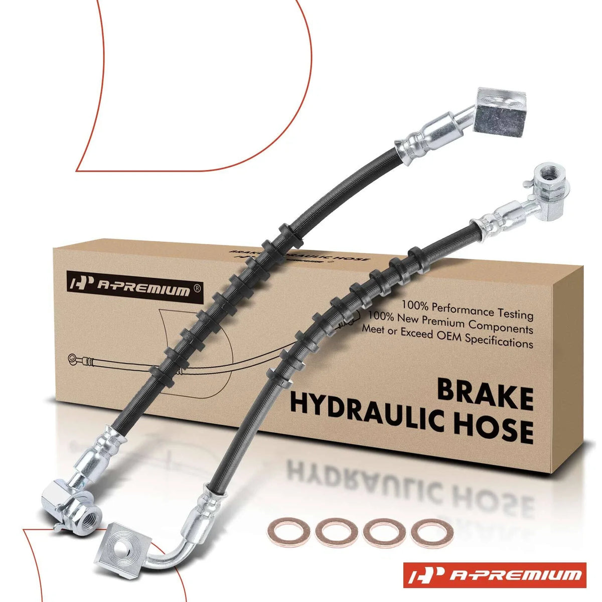 2X Front Brake Hydraulic Hose for Ford Explorer (1996–2001) Ranger