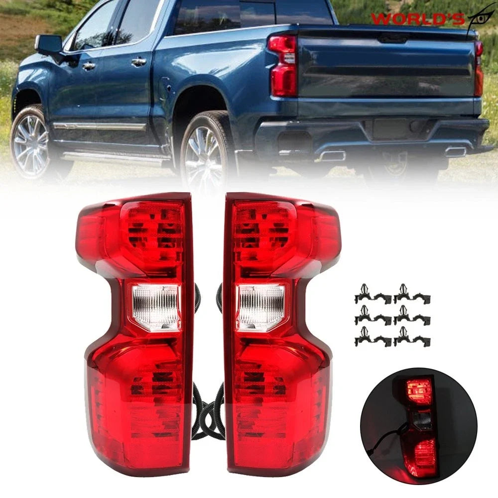 Tail Lights for Chevy Silverado 1500 (2019–2023) Halogen