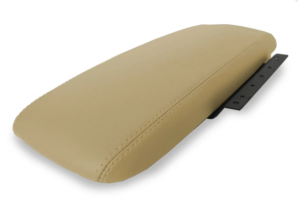 Leather Console Armrest Cover for Ford Crown Victoria Mercury (2003–2011) Beige