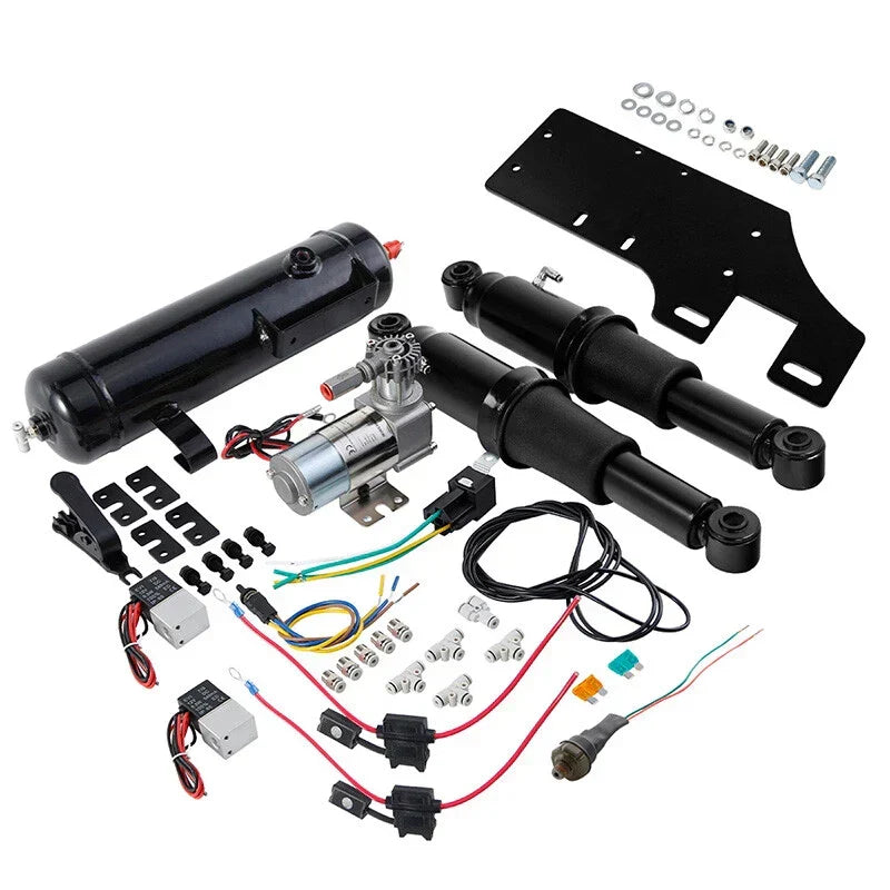 Front Air Ride Lowering Kit & Rear Suspension Tank for Road Glide 2014-25
