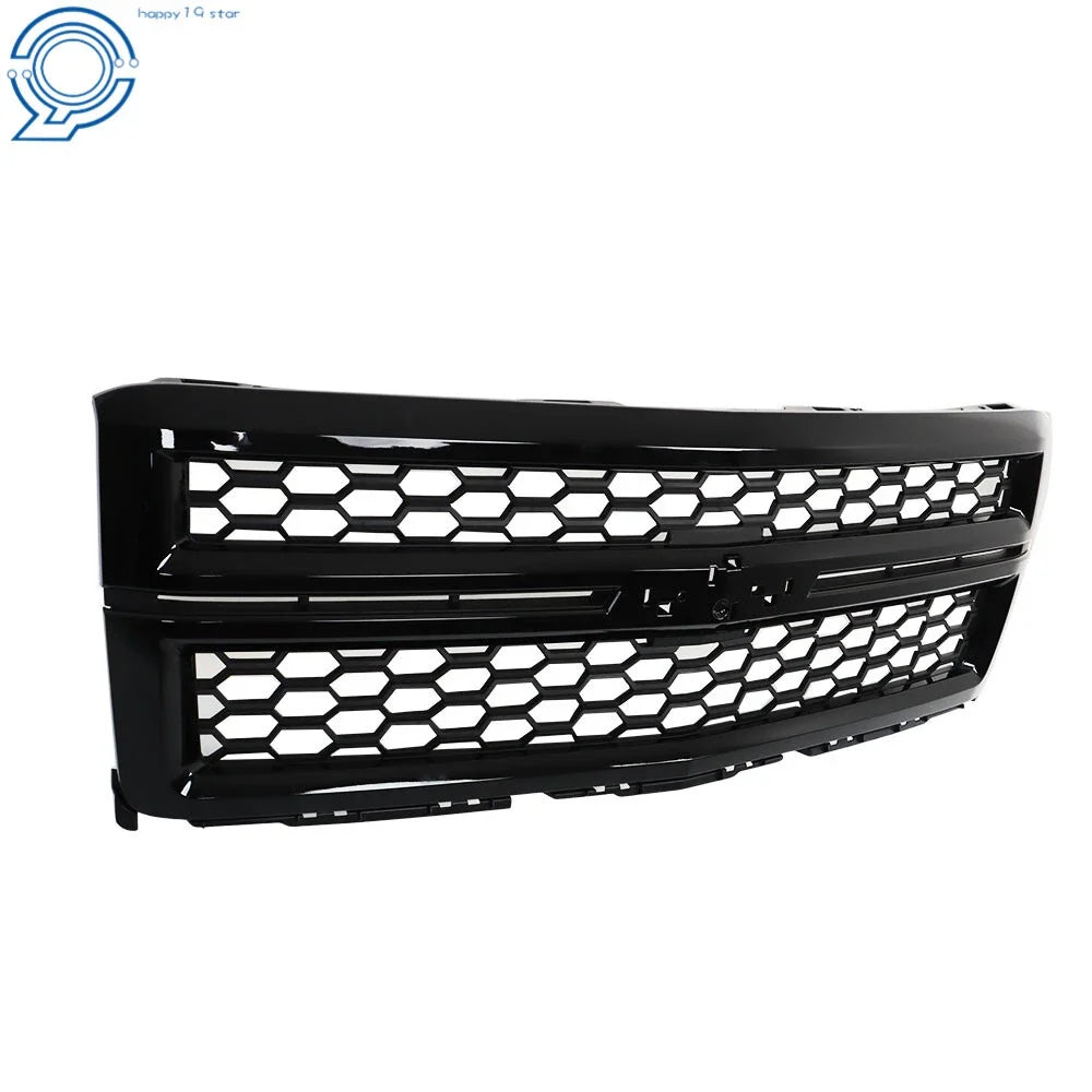 Gloss Black Front Upper Grille for Chevrolet Silverado 1500 (2014–2015)