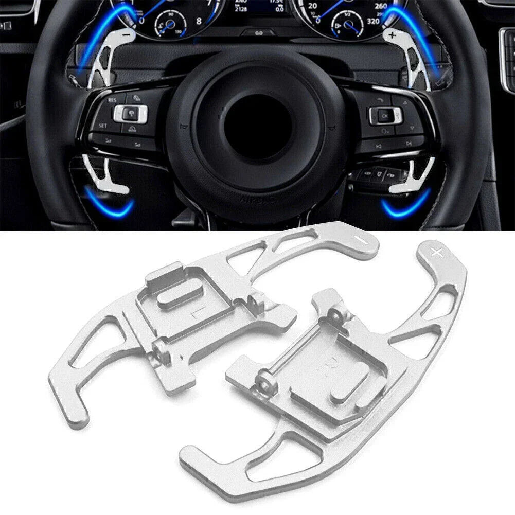 Silver Steering Shift Paddles for R GTD GTE VW Golf MK7 (2013-2018)
