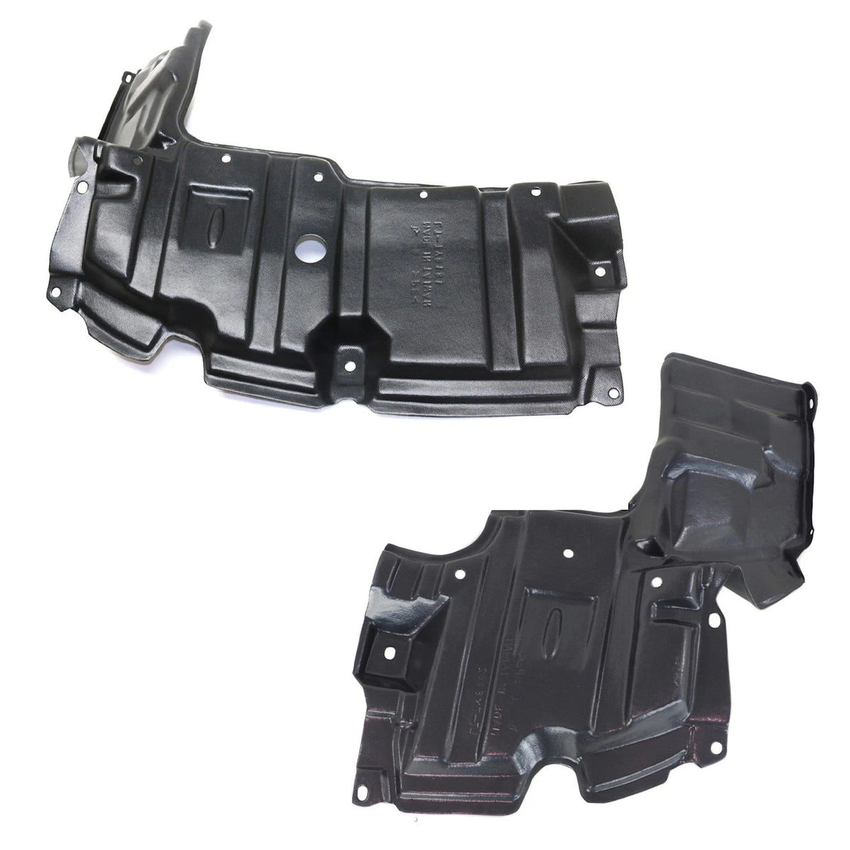 Set of 2 Engine Splash Shields for Toyota Prius C (2012–2015)