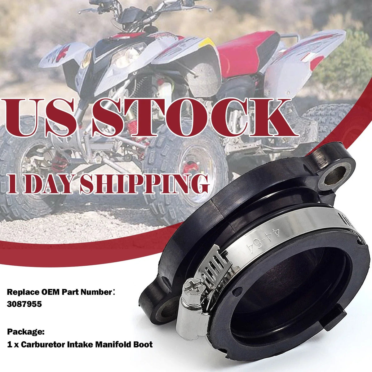Intake Manifold Boot 2003-2007 for Polaris ATV Predator 500 3087955