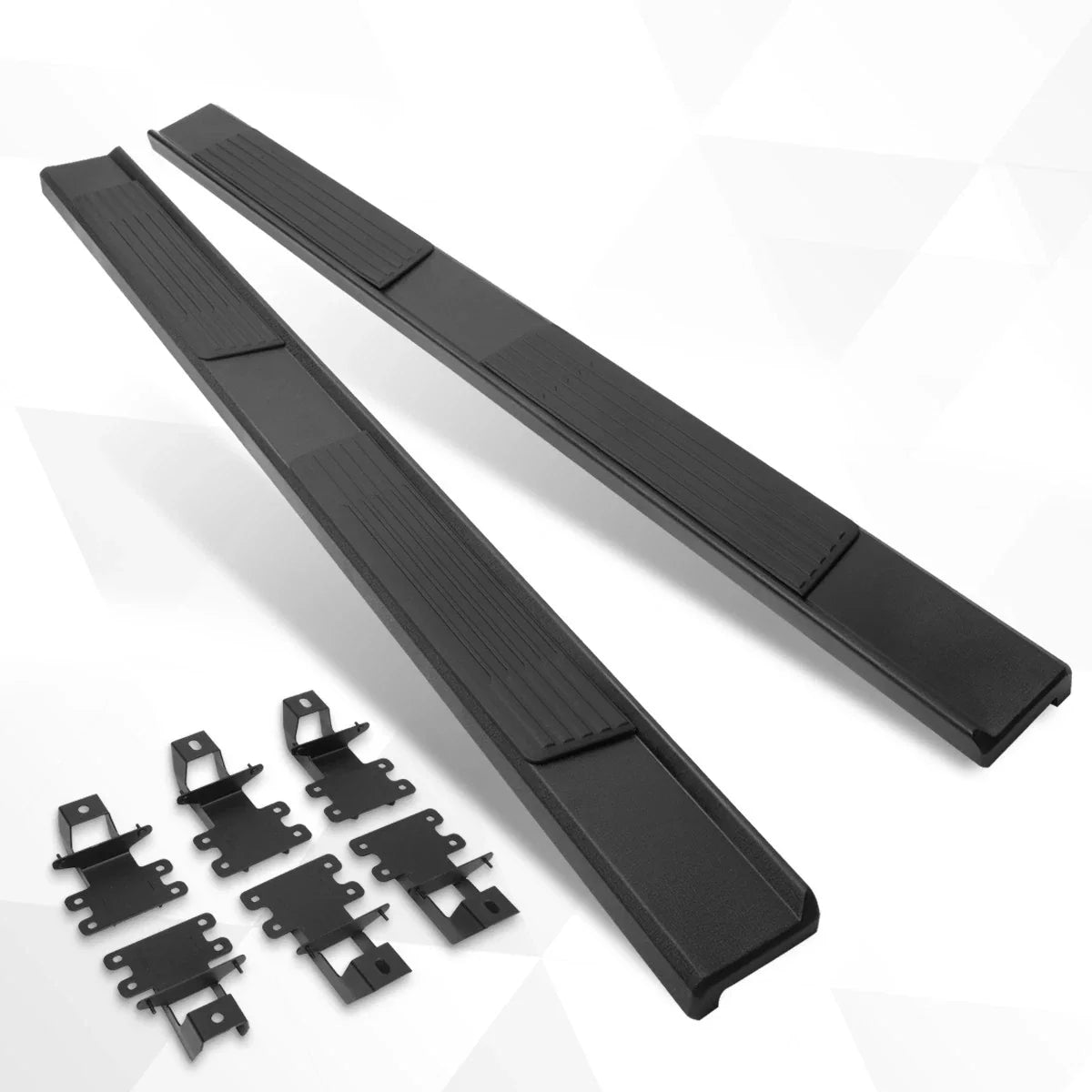 Set of 2 Nerf Bars for Jeep Wrangler JL 4-Dr (2018–2022) Matte Black