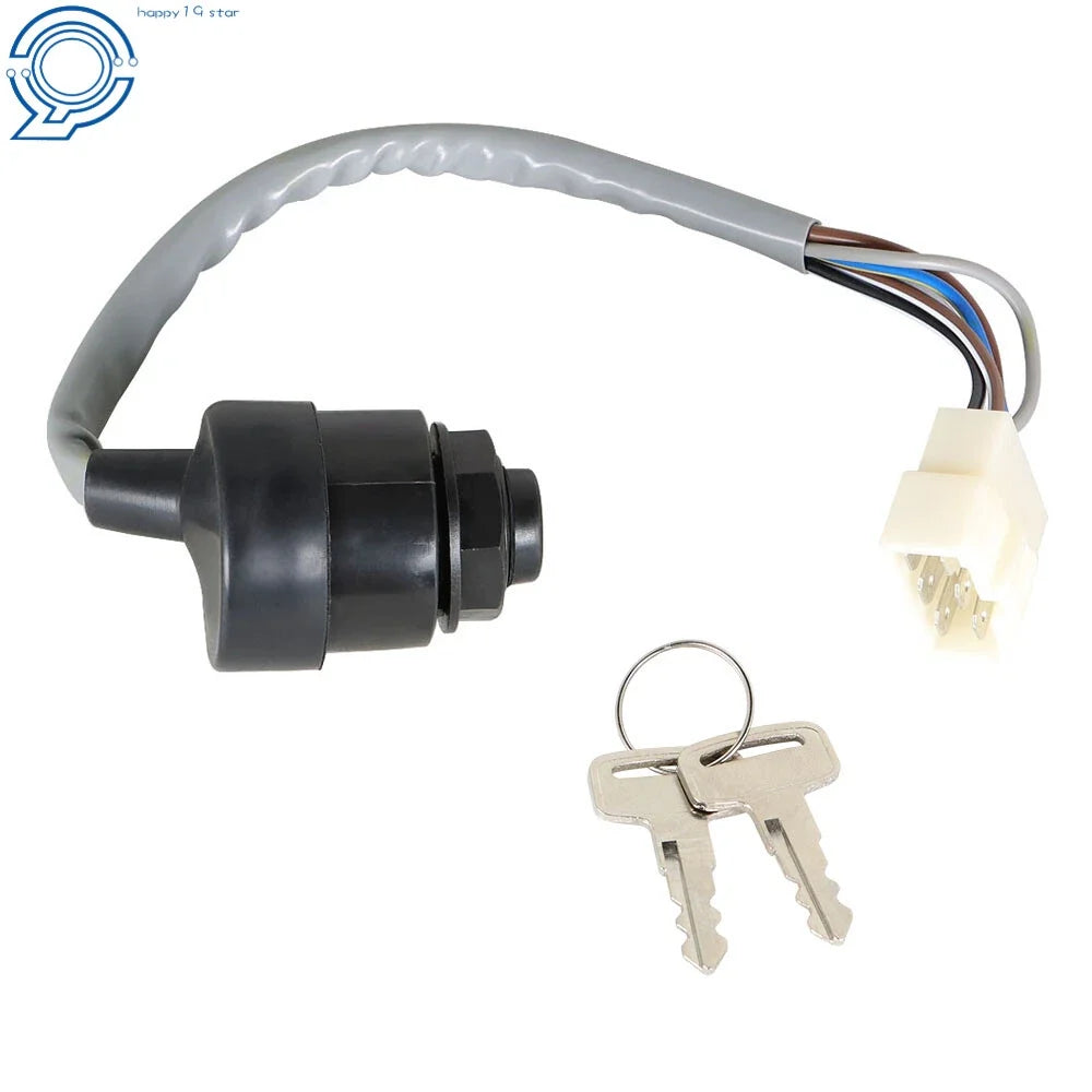 Ignition Key Switch for Kawasaki Mule 600 610 4000 4010 (2005–2023)
