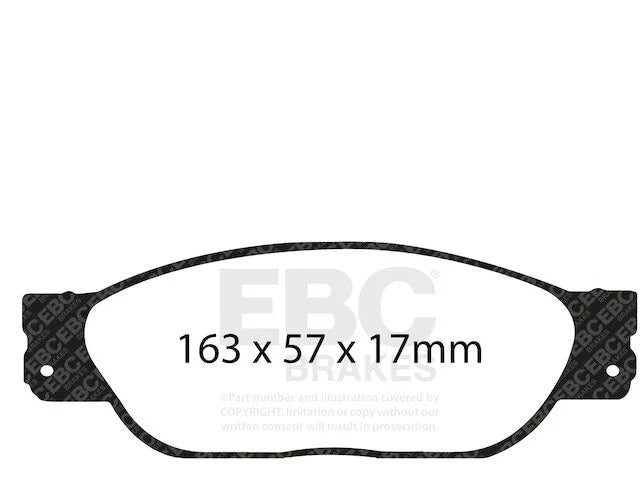 Front Brake Pads for Jaguar S Type (2000-2002) Part SX754RW