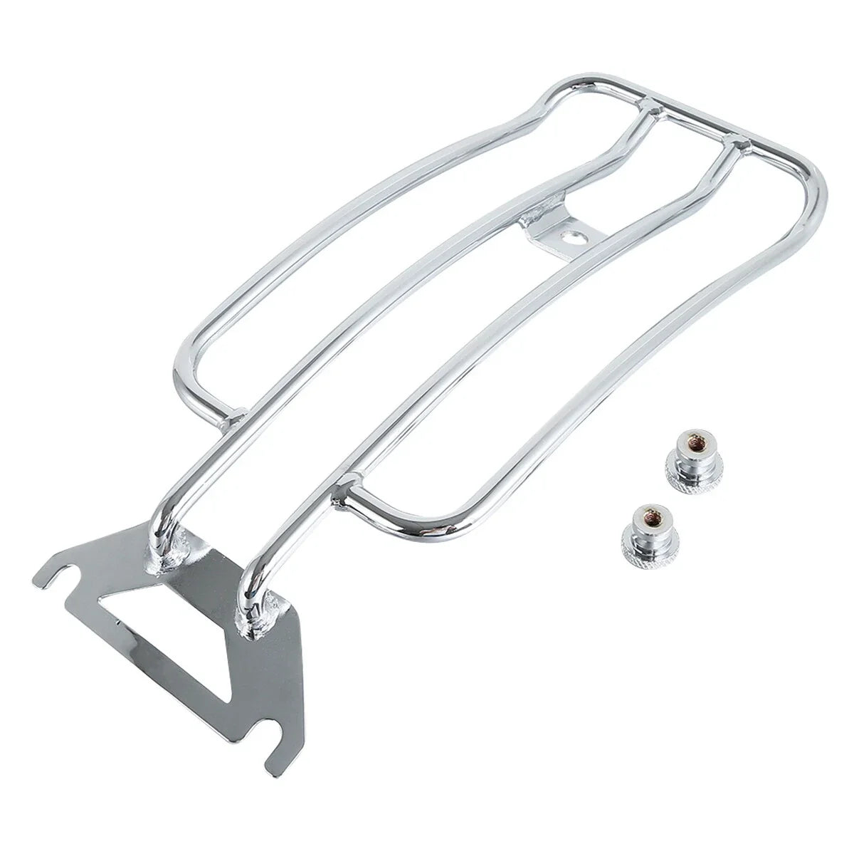 Chrome Solo Seat Luggage Rack for Touring Harley 1997-2022