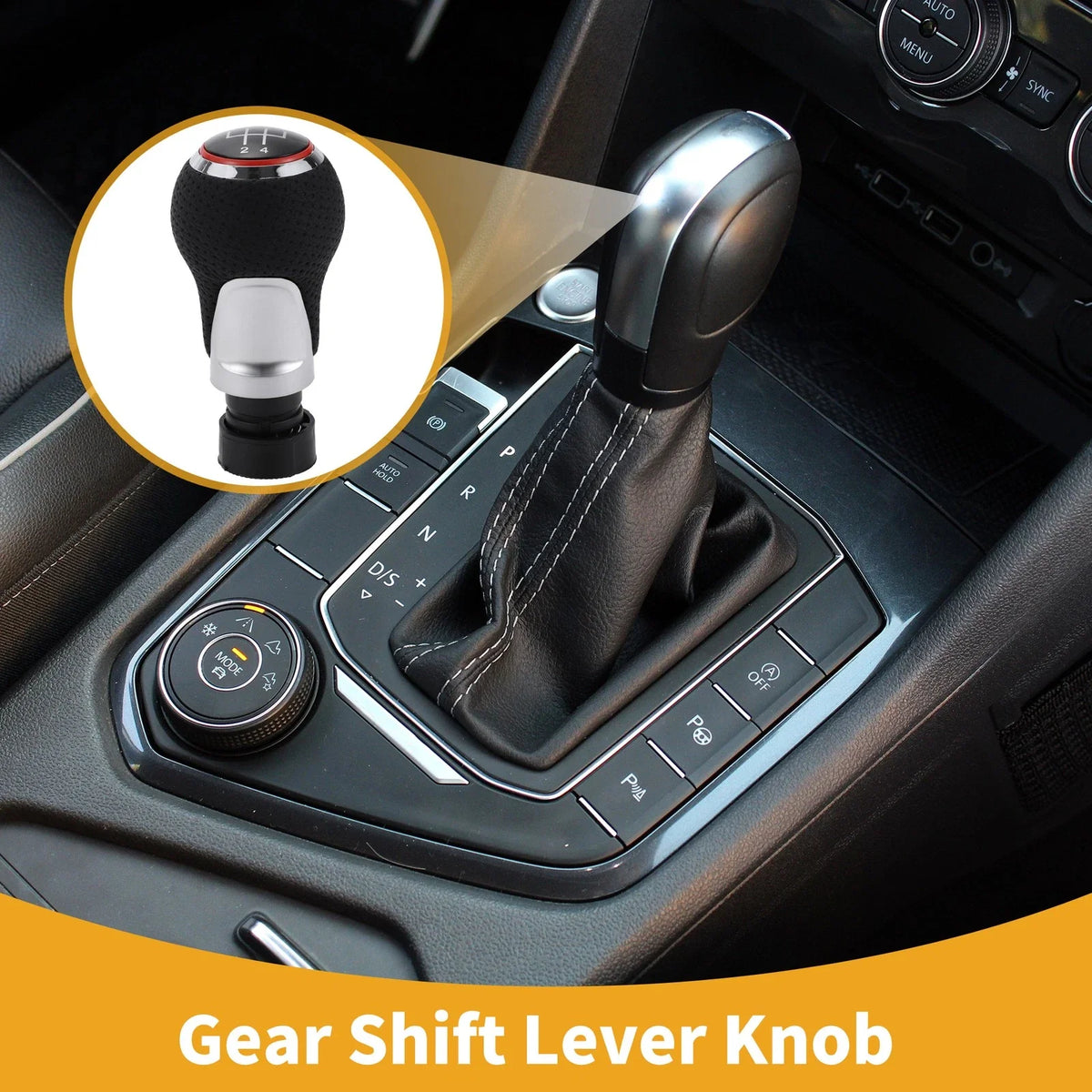 5 Speed Manual Gear Shifter Knob for Audi A4 B5 (1994–2001) Plastic Leather