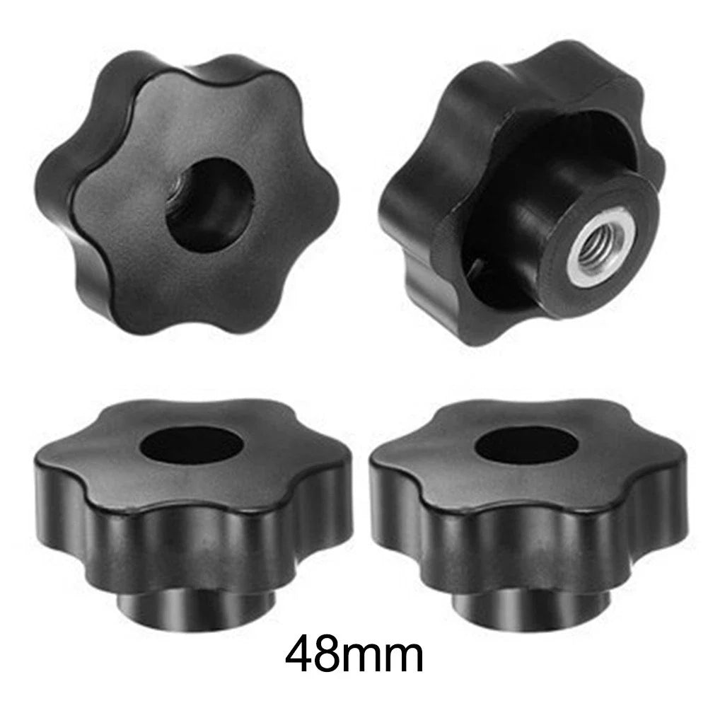 Set of 4 Star Knobs for Various Applications (M8 Thread, 48mm, 38mm)
