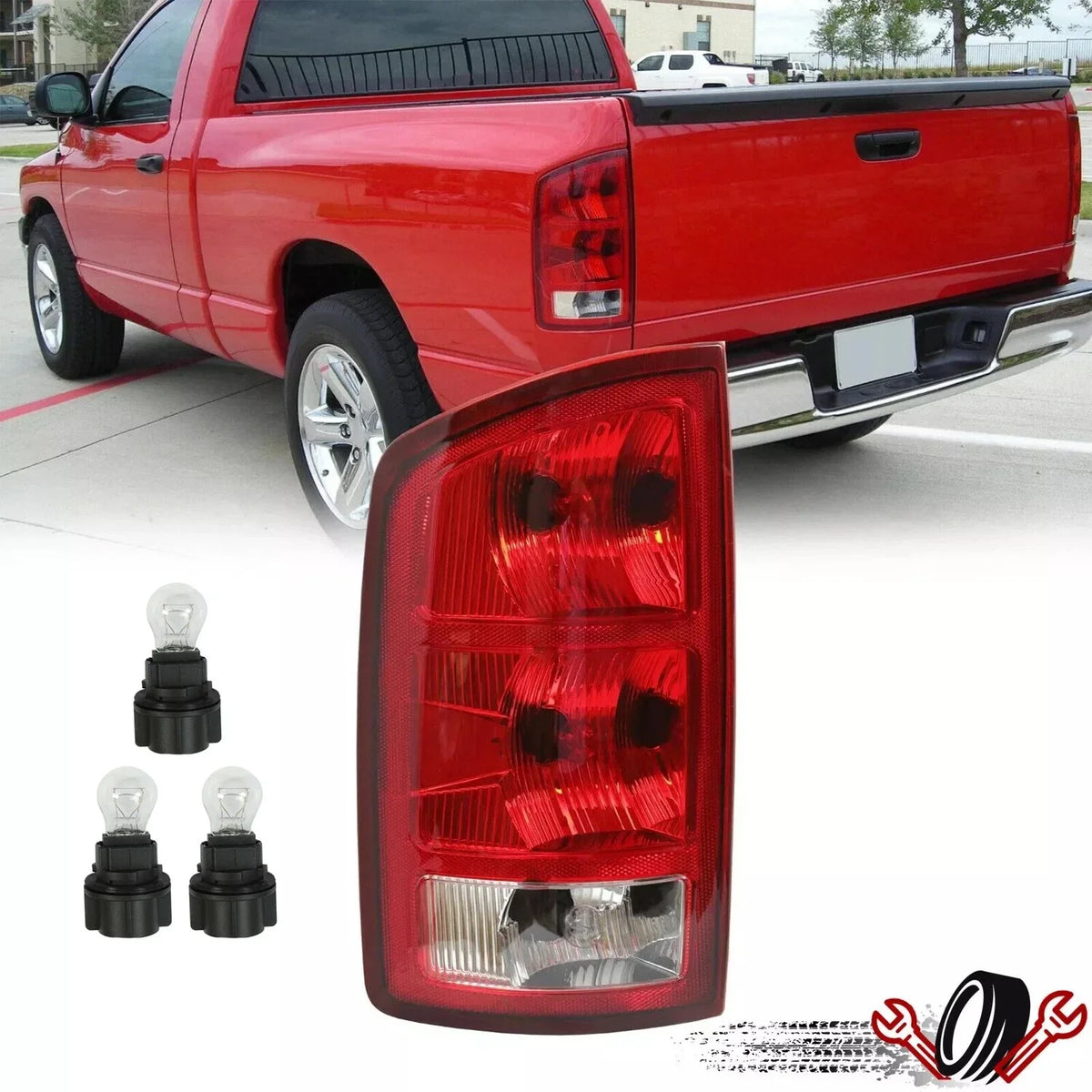 Driver Tail Light for Dodge Ram 1500 2500 3500 (2002–2006)