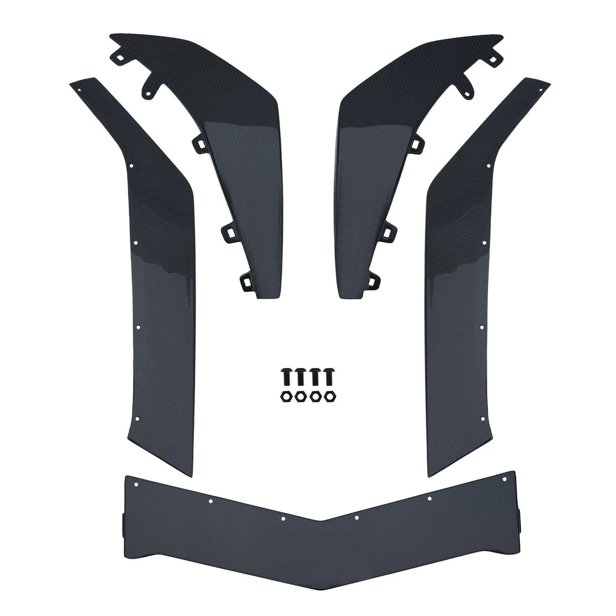 3PC Carbon Front Lip Splitter Kit Z07 for Corvette C8 Z06 E-Ray (2023–2025)