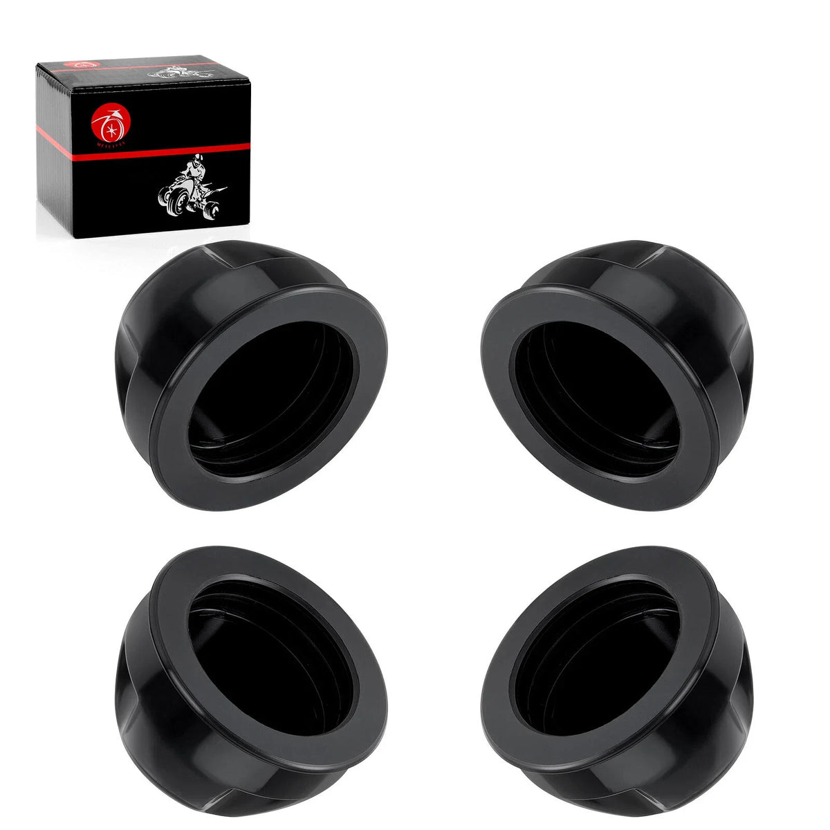 Rubber Wheel Caps Set of 4 for Yamaha Grizzly 350-660 (2007-2014)