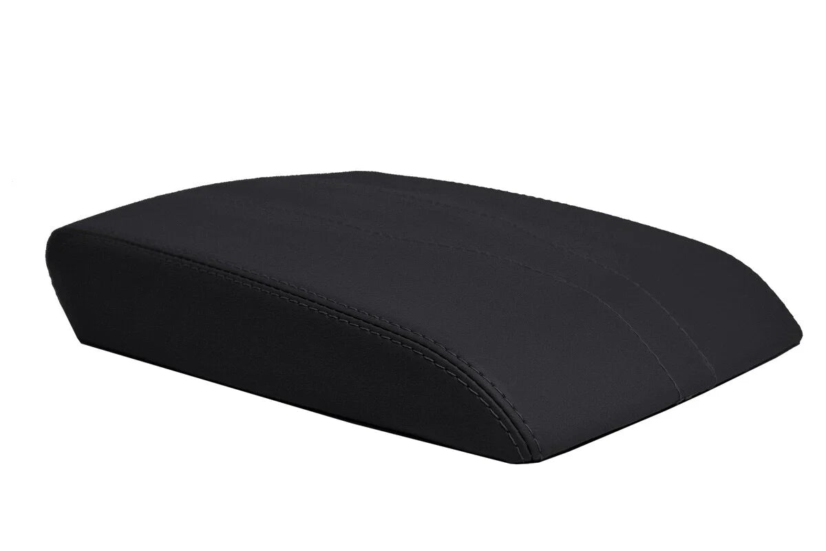 Console Lid Armrest Cover for Chevrolet Traverse (2018–2020) Black PVC Leather