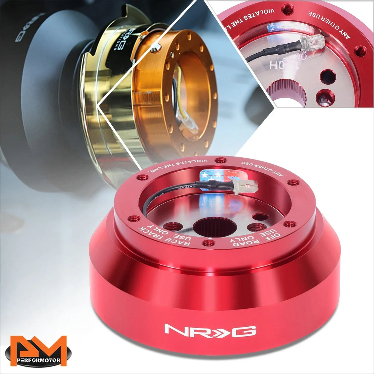 NRG SRK-170H-RD Hub Adapter for Chevy Suburban and Dodge Viper