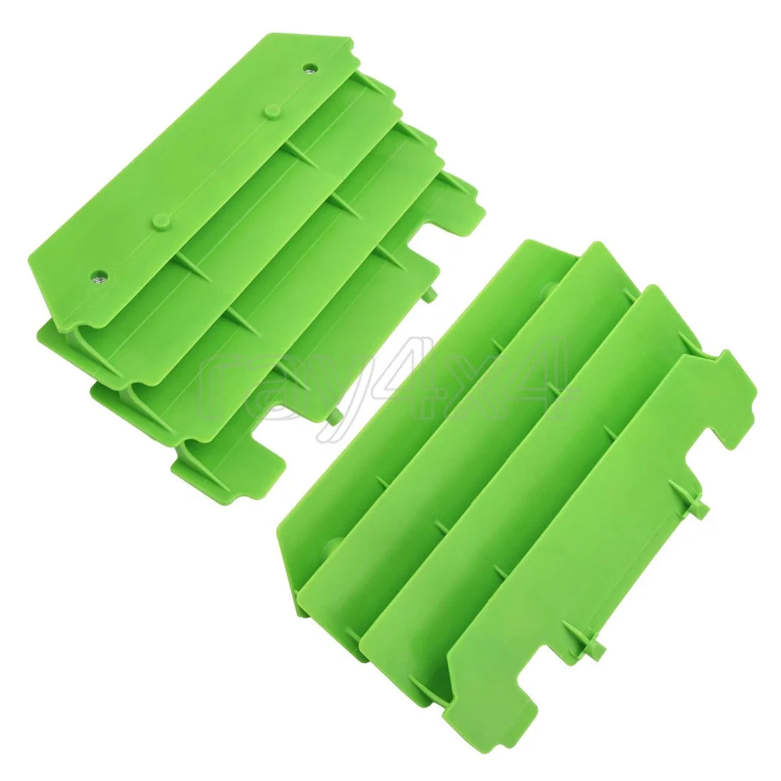 2-Piece Green Radiator Shrouds for KX125 KX250 1994-2005 14037-1310-6W