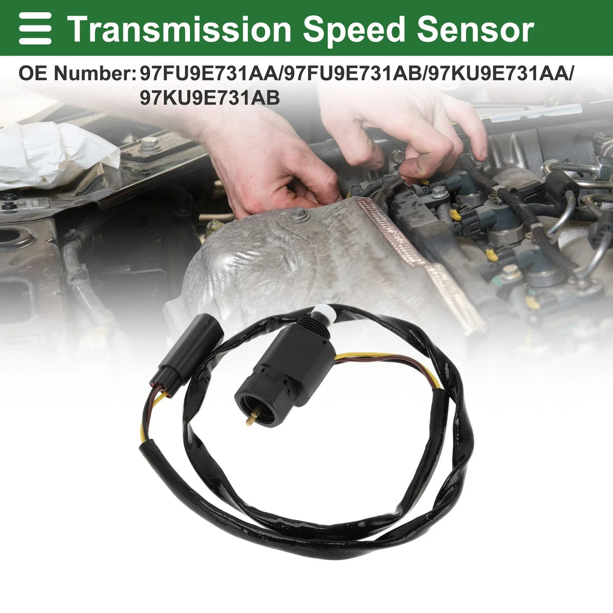 1 Pcs No.97FU9E731AA Transmission Speed Sensor for Ford Escort Mk6 (1995–1998)