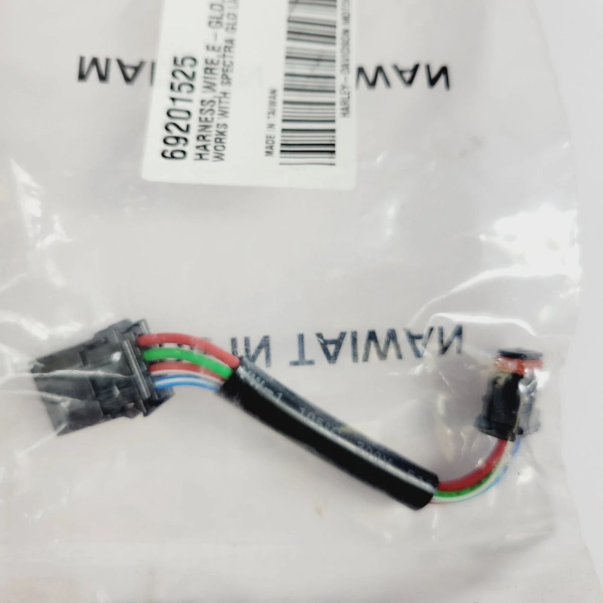 3" Wire Glo Harness (4 Pin Male) for Harley-Davidson 69201525