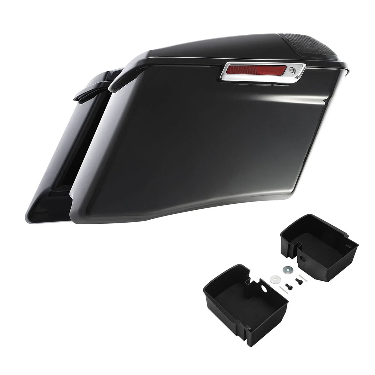 4" Saddlebags with Tray Organizers for Harley FLHT Touring (2014-2023)