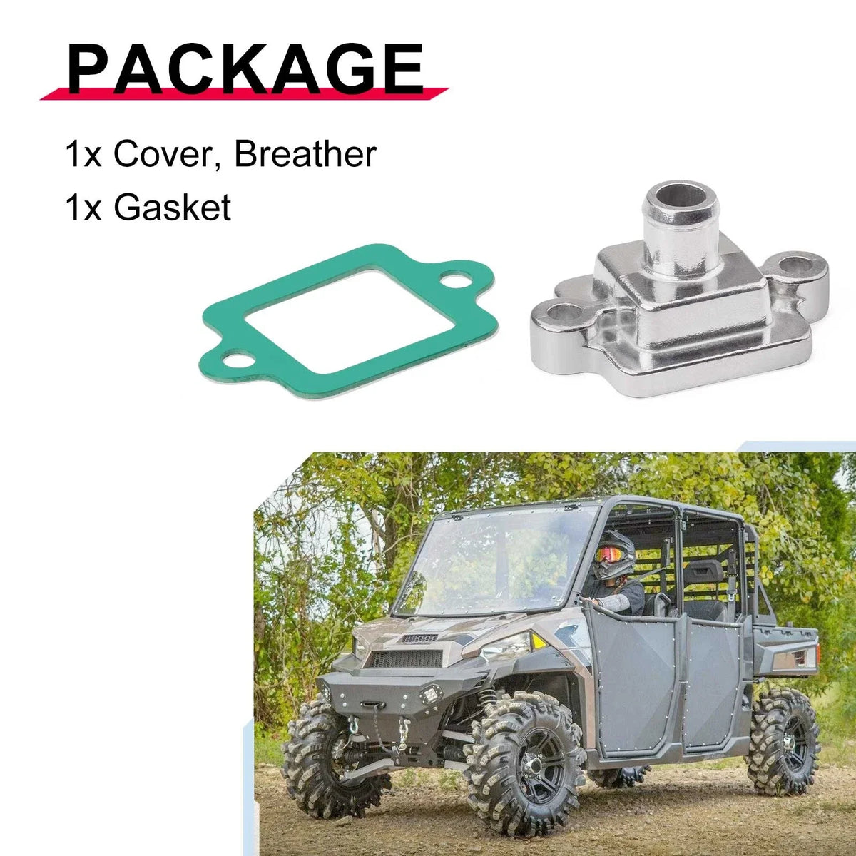 Breather Valve Cover & Gasket for Polaris Ranger 500/570/700/800 (2006-23)