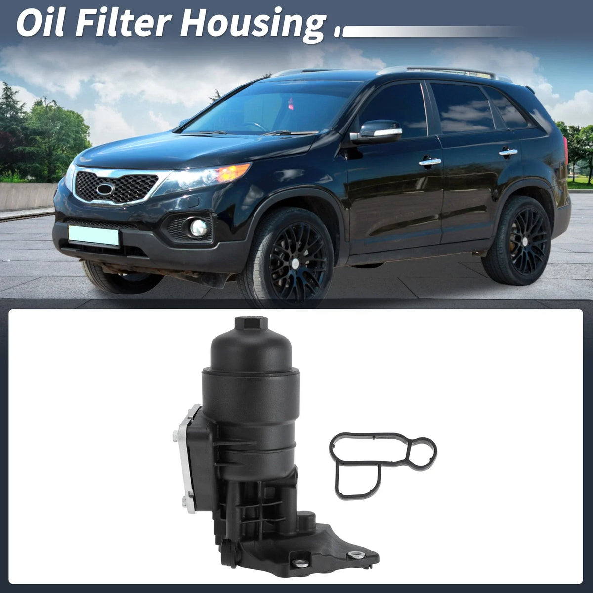 Oil Filter Housing No.263003CAB1 for Hyundai Santa Fe, Kia Sorento (2013–2020)