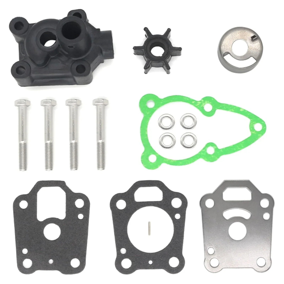 Water Pump Impeller Kit for F4 F5 F6 Outboard Mercury (16159A03, 8M0155395)