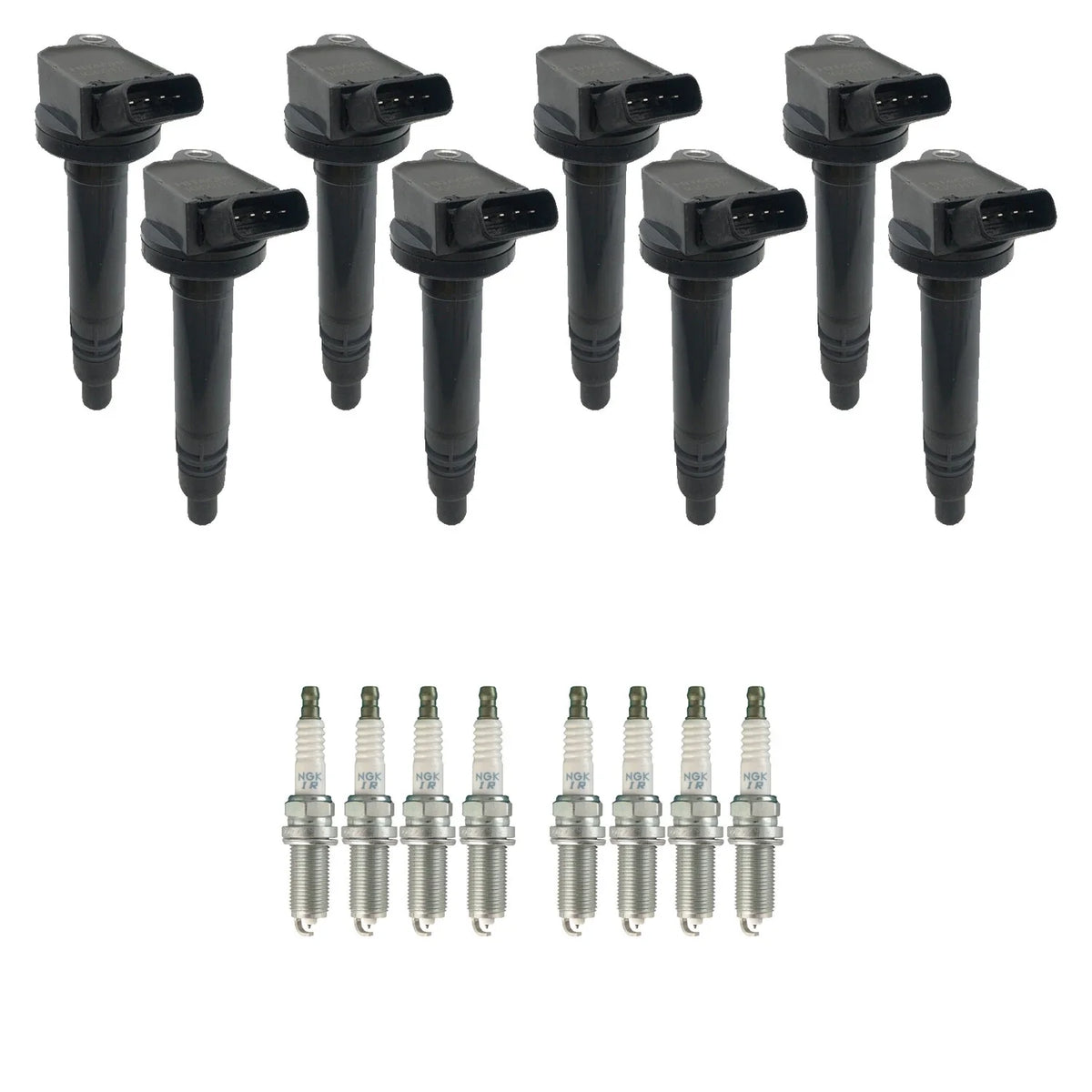 Set of 8 Ignition Coils & NGK Iridium Spark Plugs for Sequoia Tundra (2000–2023)