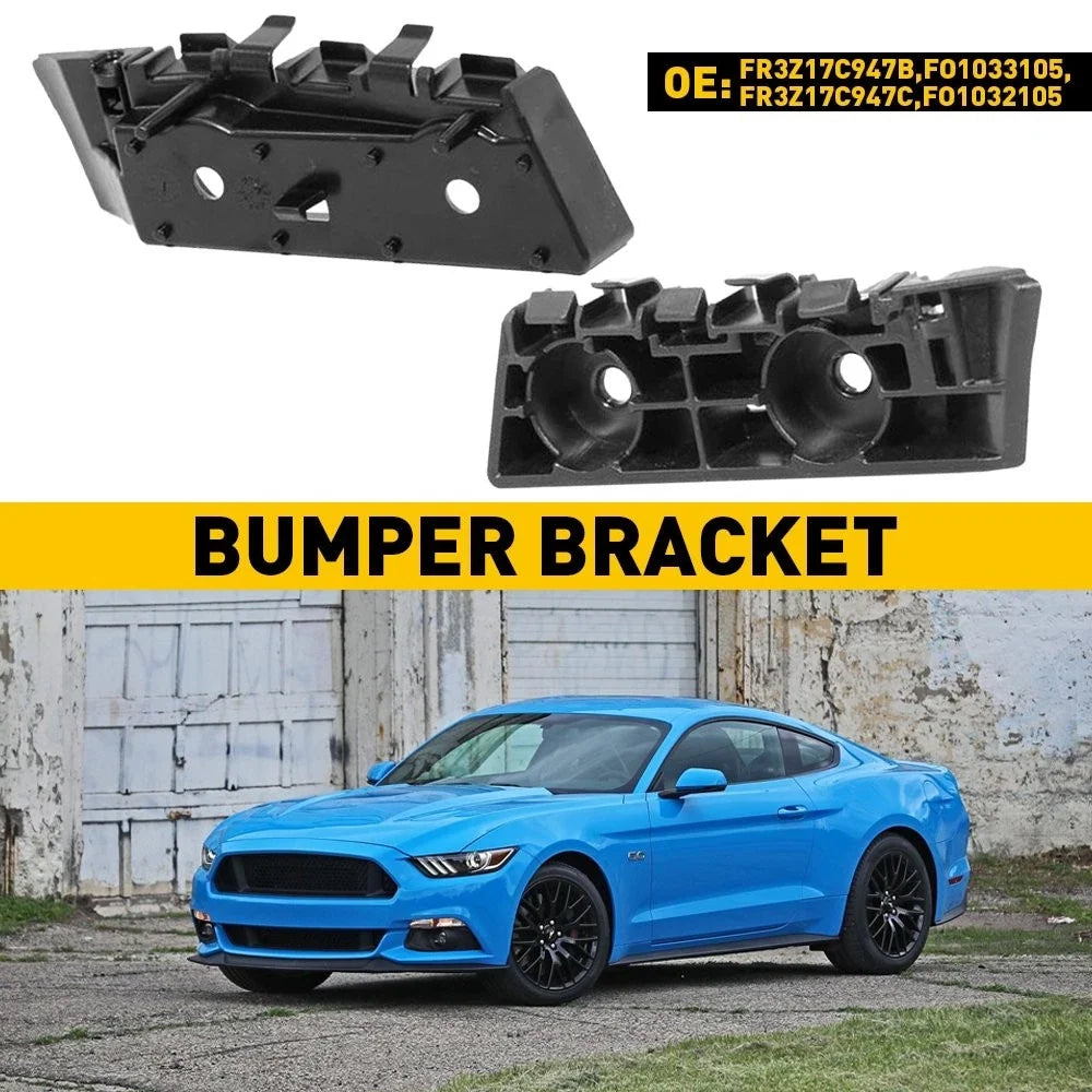 2-Piece Bumper Support Brackets for Ford Mustang 2015-2017
