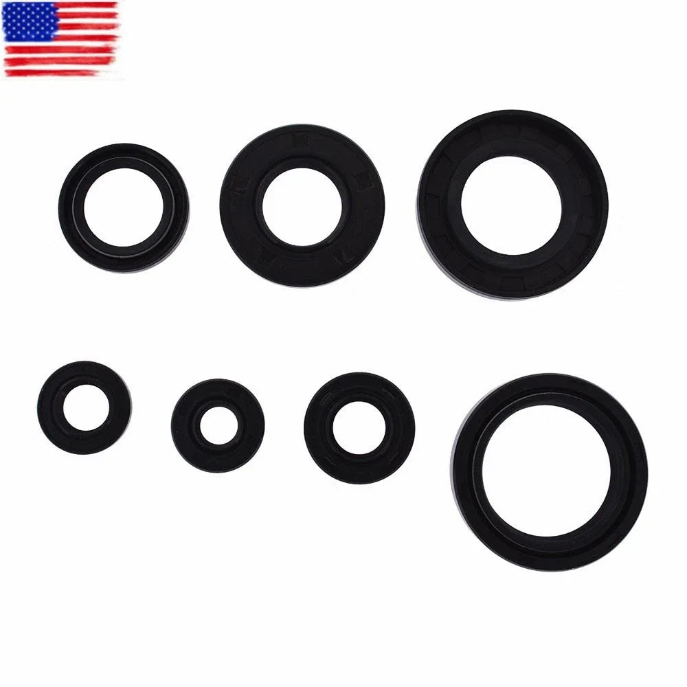 7 Piece Oil Seal Set for Yamaha Blaster YFS200 (1988–2006)