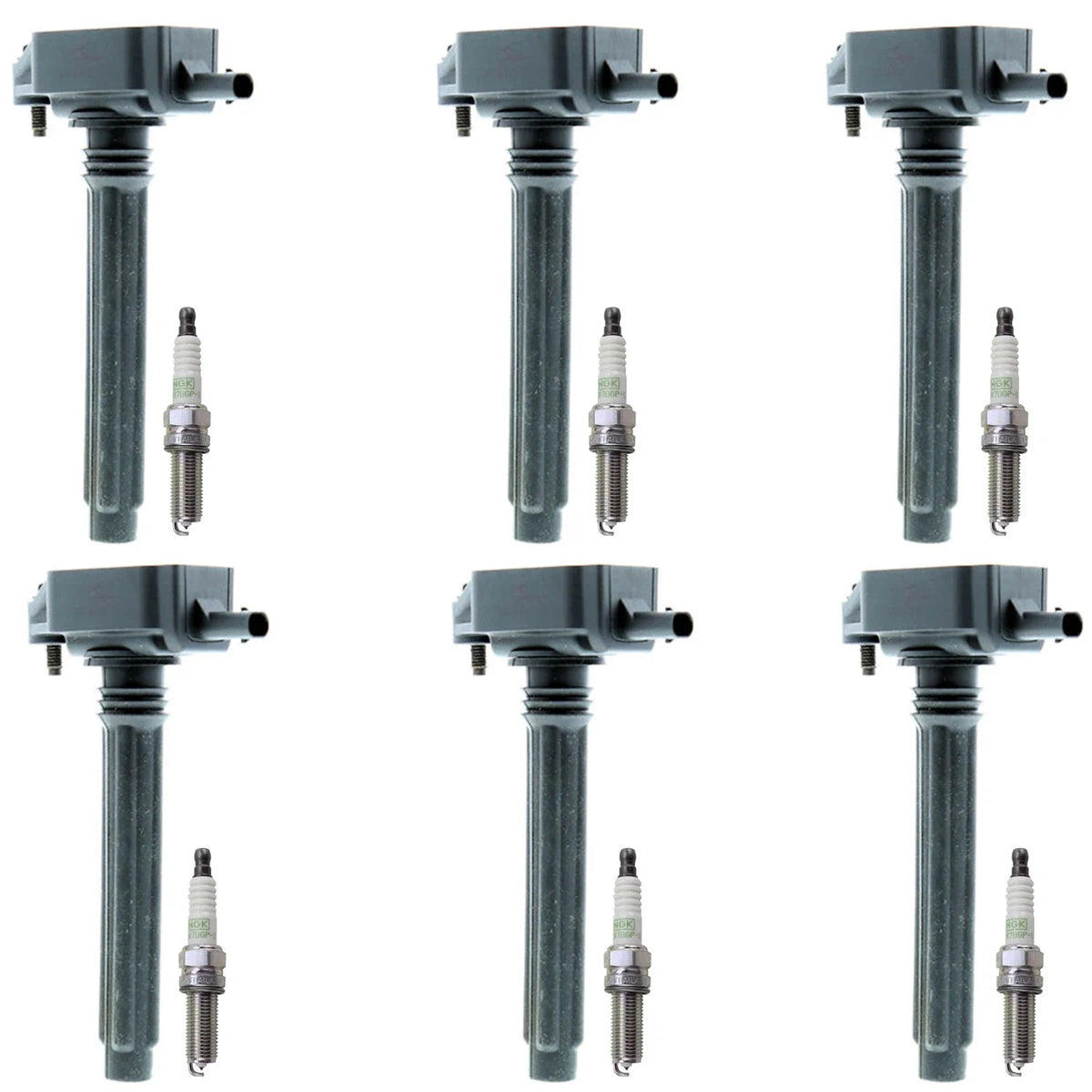 Set of 6 Ignition Coils & NGK Platinum Spark Plugs for Ram 1500 (2009–2018)