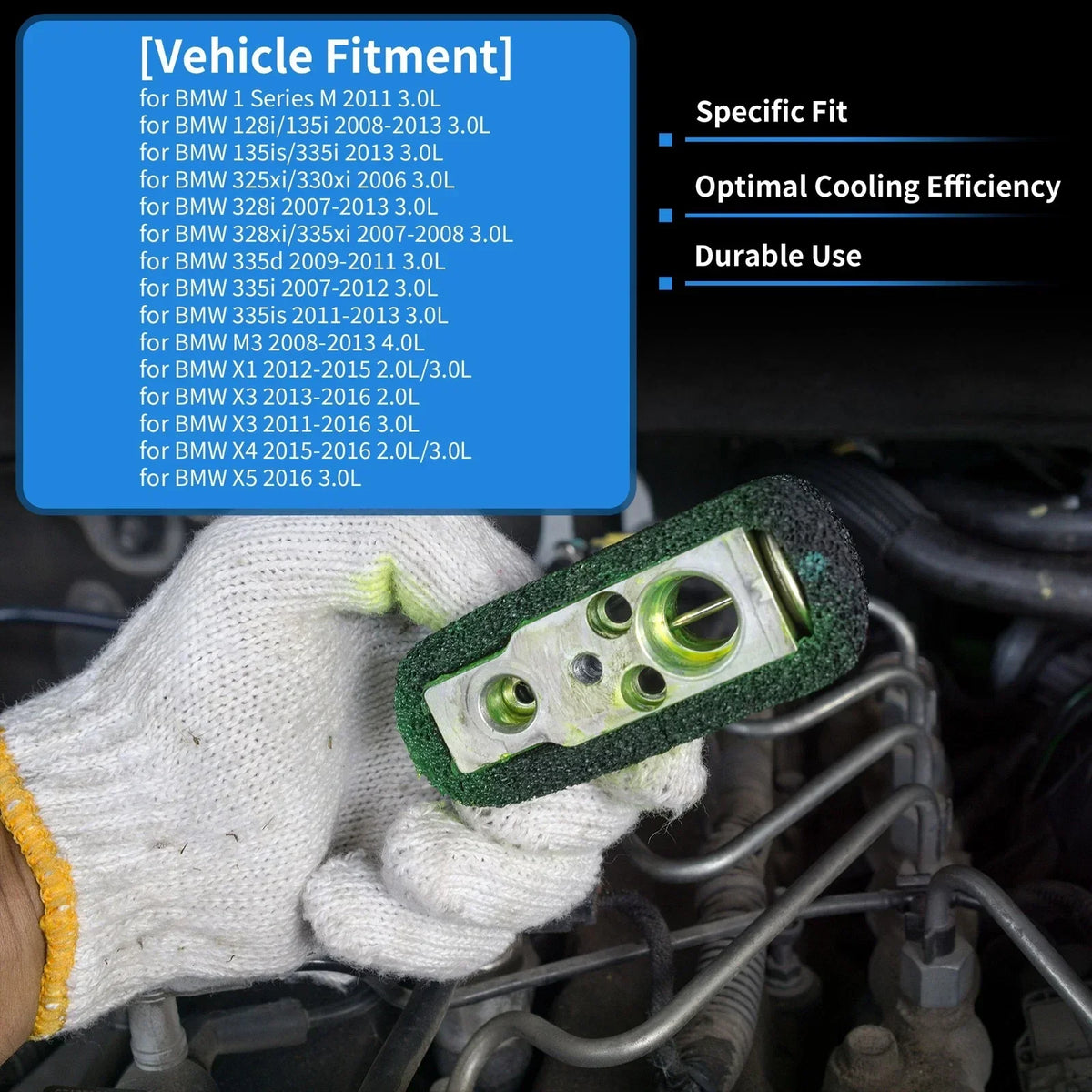 A/C Expansion Valve 3.0L Compatible with BMW 1 Series M 2011-2012