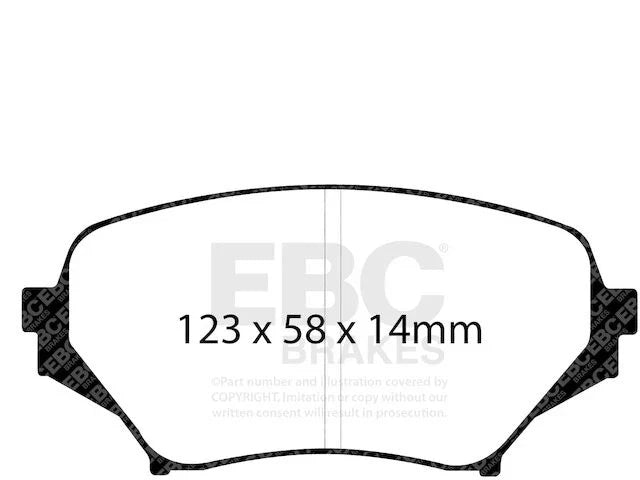 GM248ZK Front Brake Pad Set for Mazda Miata MX5 2006-2015