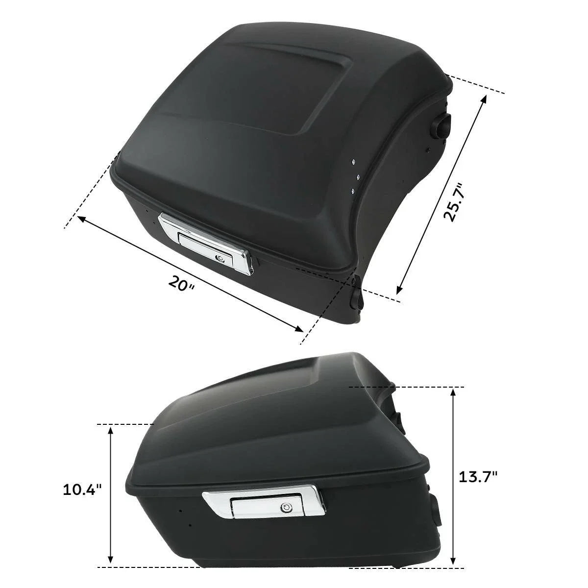 Trunk Backrest Speakers Tail Light Mount for Harley Fat Boy (2008–2017)