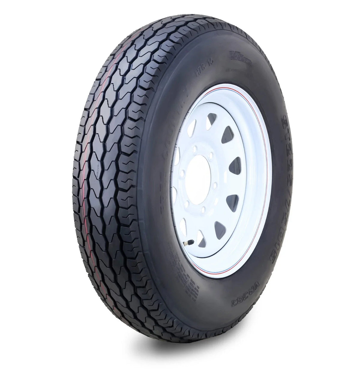 Free Country ST225/75D15 Trailer Tire Rim 8-Ply 6 Lug x 5.5" (D 113L)