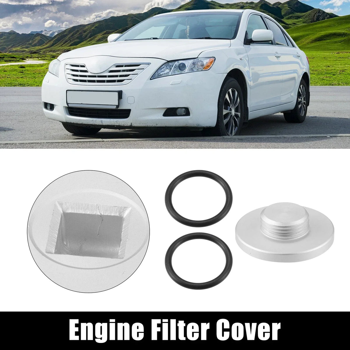 Engine Oil Filter Cap Cover - Black for Lexus and Toyota 2000-2023