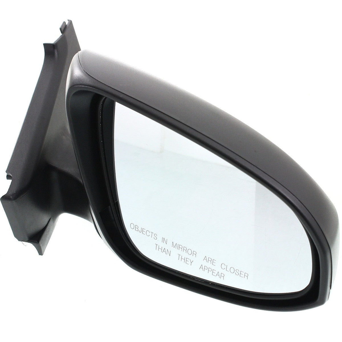 Textured Black Manual Mirror - Right Side for Toyota Yaris 2012-2014