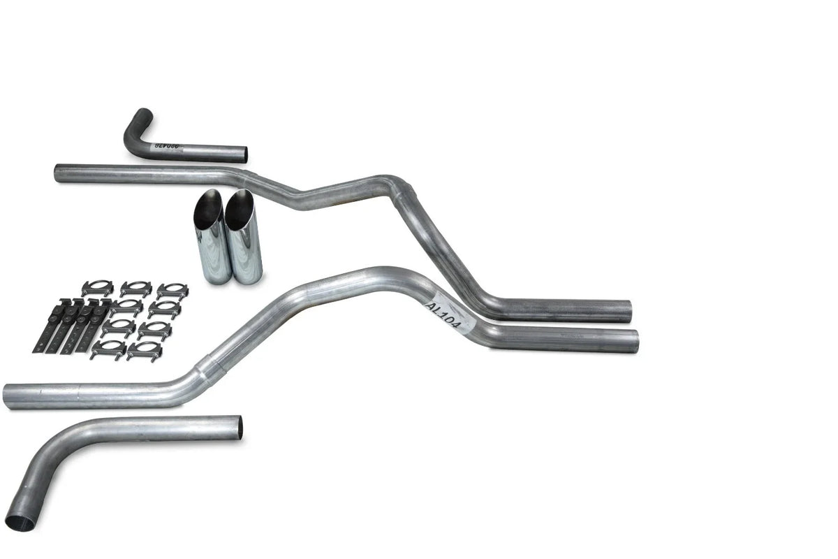 2.5" Dual Exhaust Kit for Ford F150 (2015–2020) - Side Exit, No Muffler