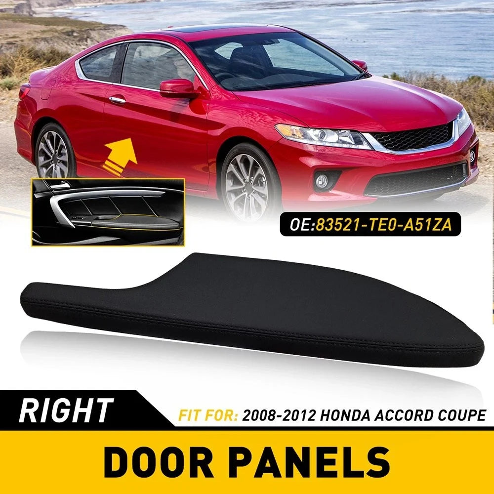 Door Armrest Panel Front Right Black for Honda Accord Coupe 2008-2012