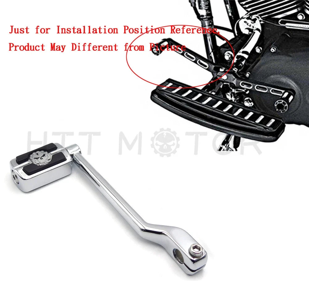 Chrome Skull Smooth Shift Lever Arm for Dyna & Sportster Harley