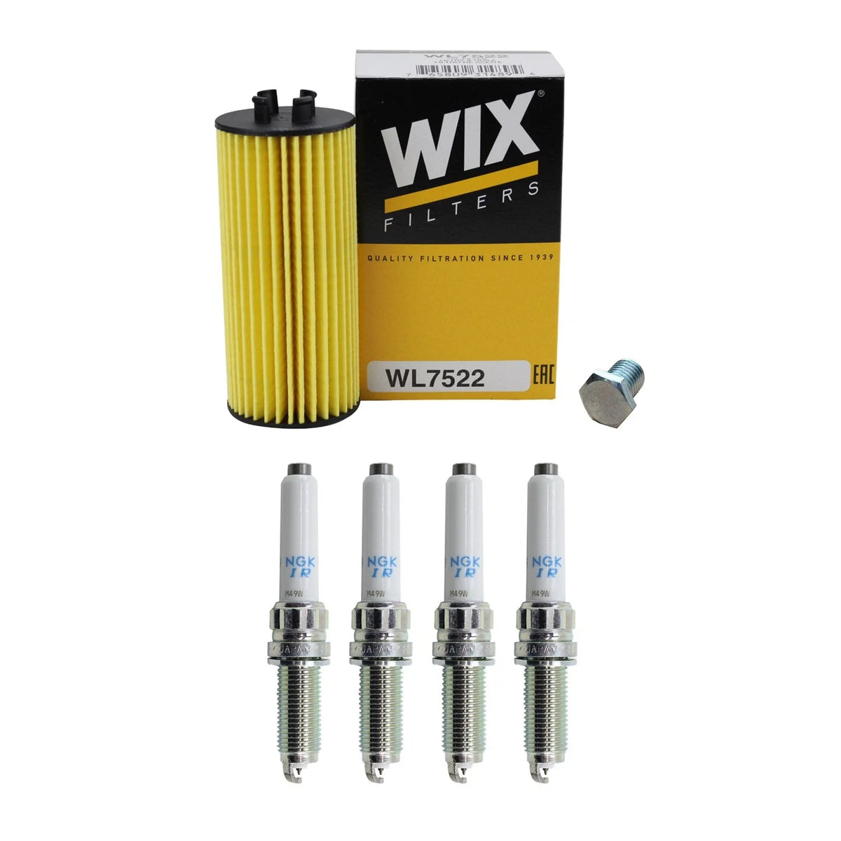 Spark Plug Set and Wix Oil Filter for F39 X2 F48 X1 F56 F57