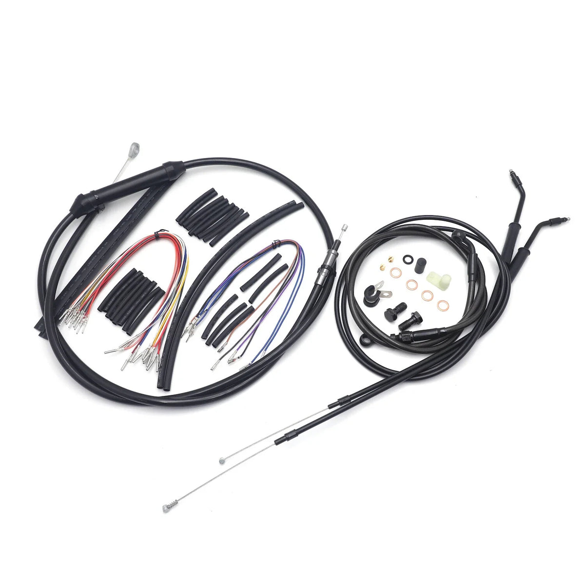 Extended Cable Kit for 12" Ape Handlebar on Harley Sportster XL (2007-2013)