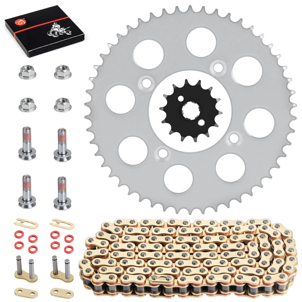 Chain & Sprocket Set 428VM-X X-Ring 118 Links for Honda CRF100F XR100R