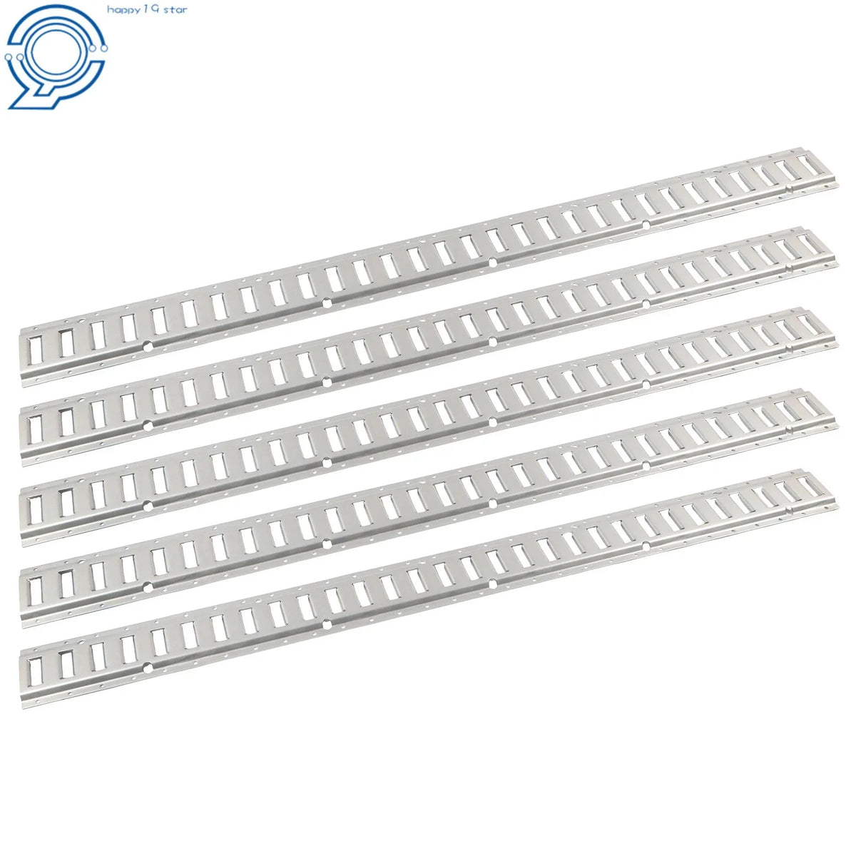 5 Pack 5' E Track Tie Down Rail Kit for RV Trailer Camper Truck
