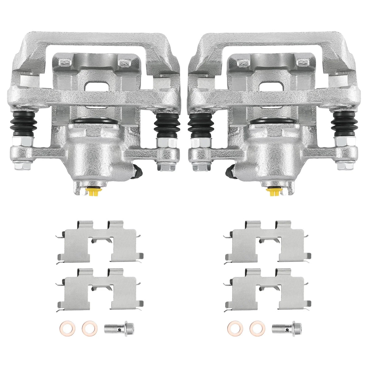 Set of 2 Rear Brake Calipers w/ Bracket for Hyundai Elantra (2007–2010)